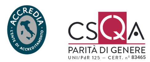 Certificazione PDR125 parità di genere